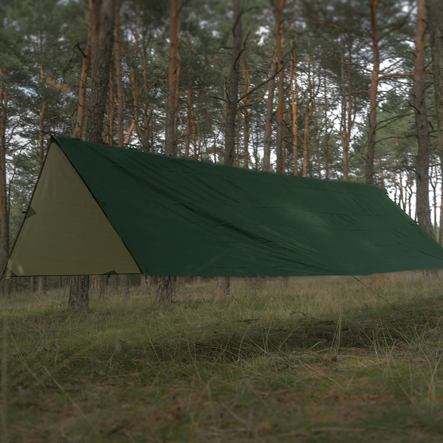 Płachta biwakowa TigerWood Termo Tarp 3 x 3 - Green