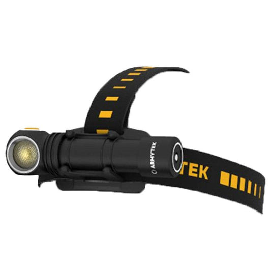 Latarka czołowa i kątowa Armytek Wizard C2 WG Magnet USB Warm - 1100 lumenów