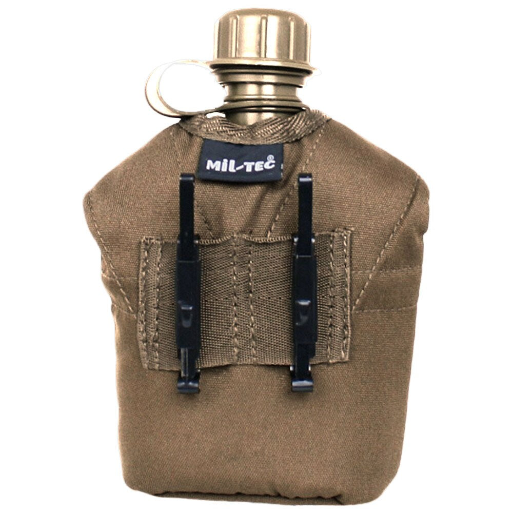 Manierka Mil-Tec US Plastic Canteen z pokrowcem i kubkiem - Coyote