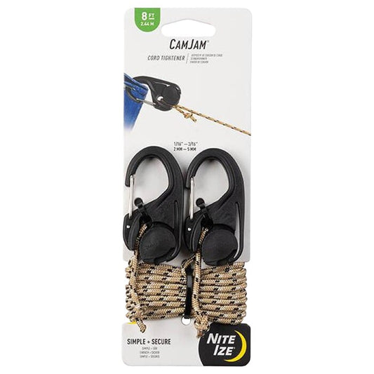 Uchwyt do wiązania Nite Ize CamJam Cord Tightener + linka NCJ-25-2R3 - 2 szt.