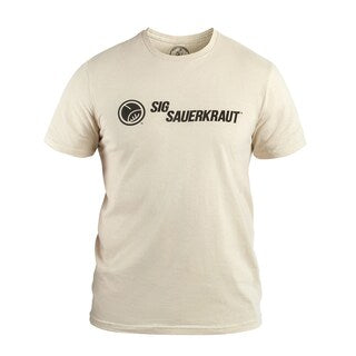 Koszulka T-shirt Kałdun Sig Sauerkraut - Piaskowa/Czarna