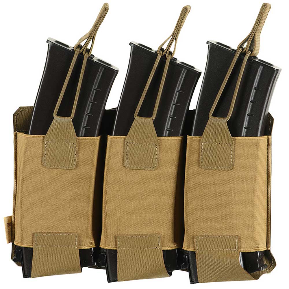 Ładownica elastyczna M-Tac Elite Laser Cut na 3 magazynki karabinowe - Coyote