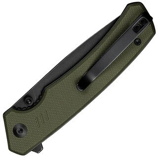 Nóż składany Civivi Merit Black Stonewashed G10 - OD Green