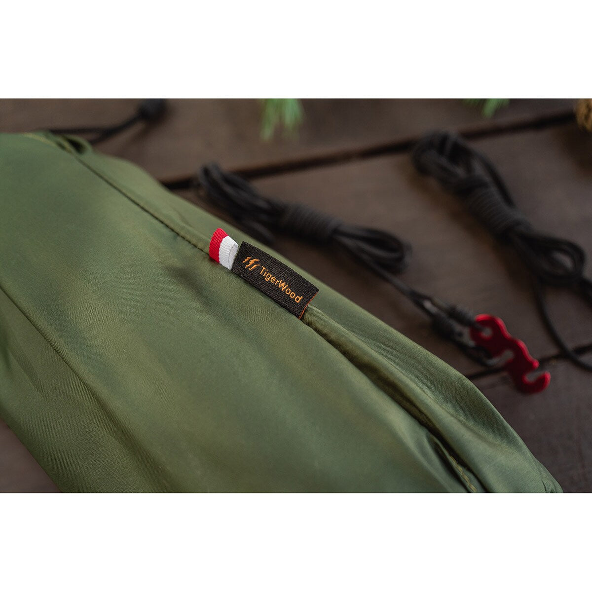 Hamak TigerWood Ważka V1 Long Green - z moskitierą