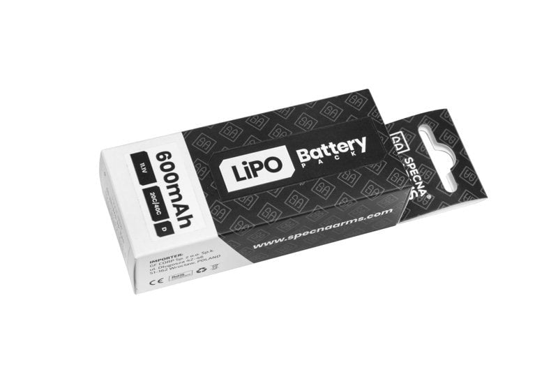 Akumulator ASG Specna Arms LiPo 11,1V 600mAh 20/40C deans - PDW