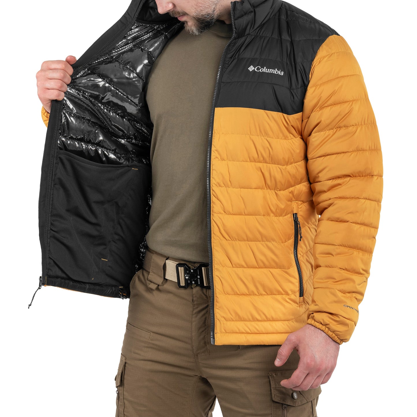 Kurtka Columbia Powder Lite Jacket - Raw Honey / Shark