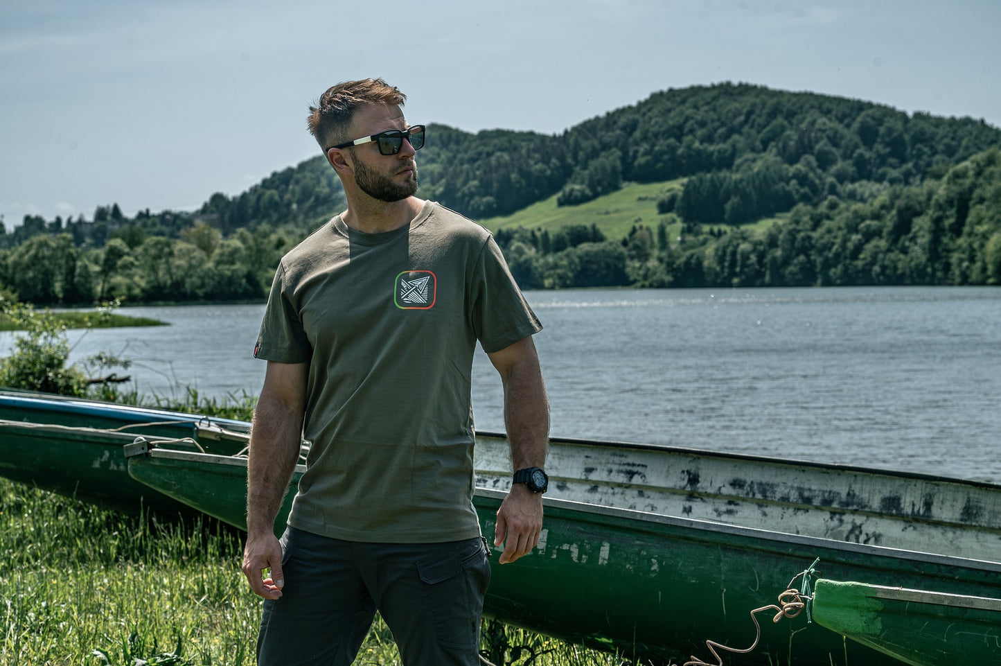 Koszulka T-shirt Voyovnik Trail Arrow - Olive