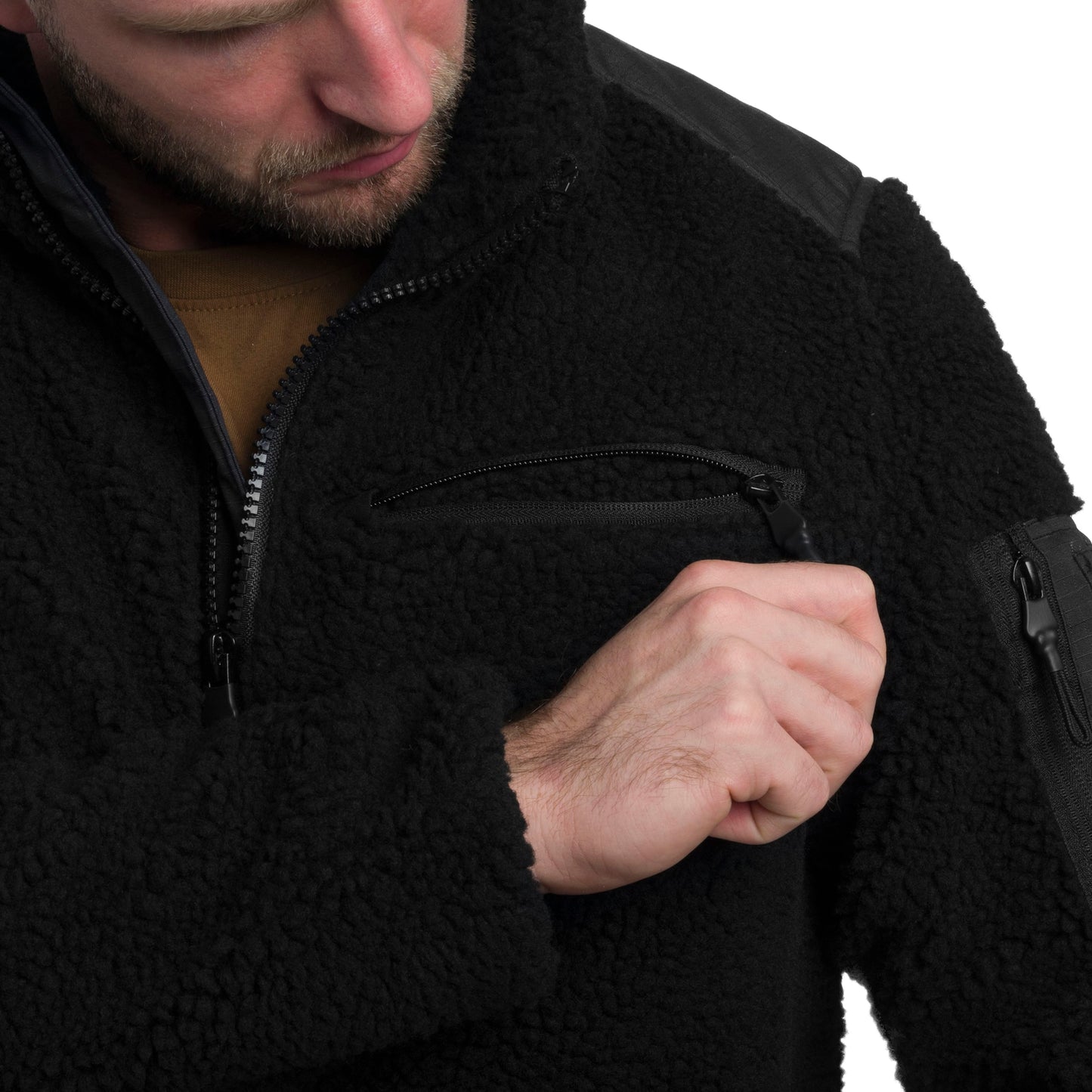 Polar Military Wear Tactical Teddyfleece - Black
