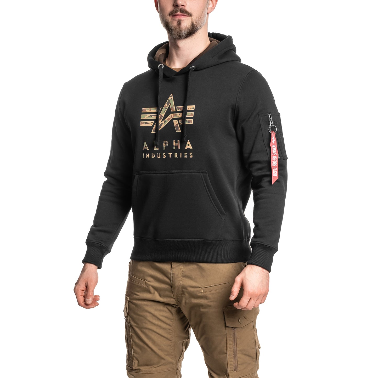 Bluza Alpha Industries Camo TPU Hoody - Black