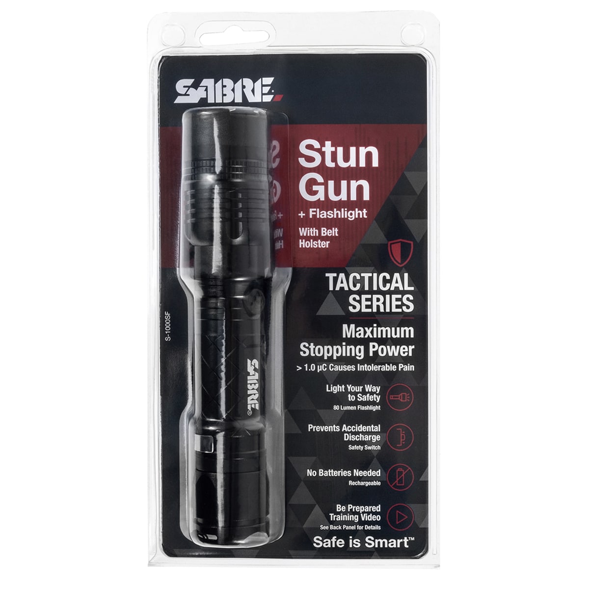 Paralizator Sabre Tactical z latarką LED 80 lumenów