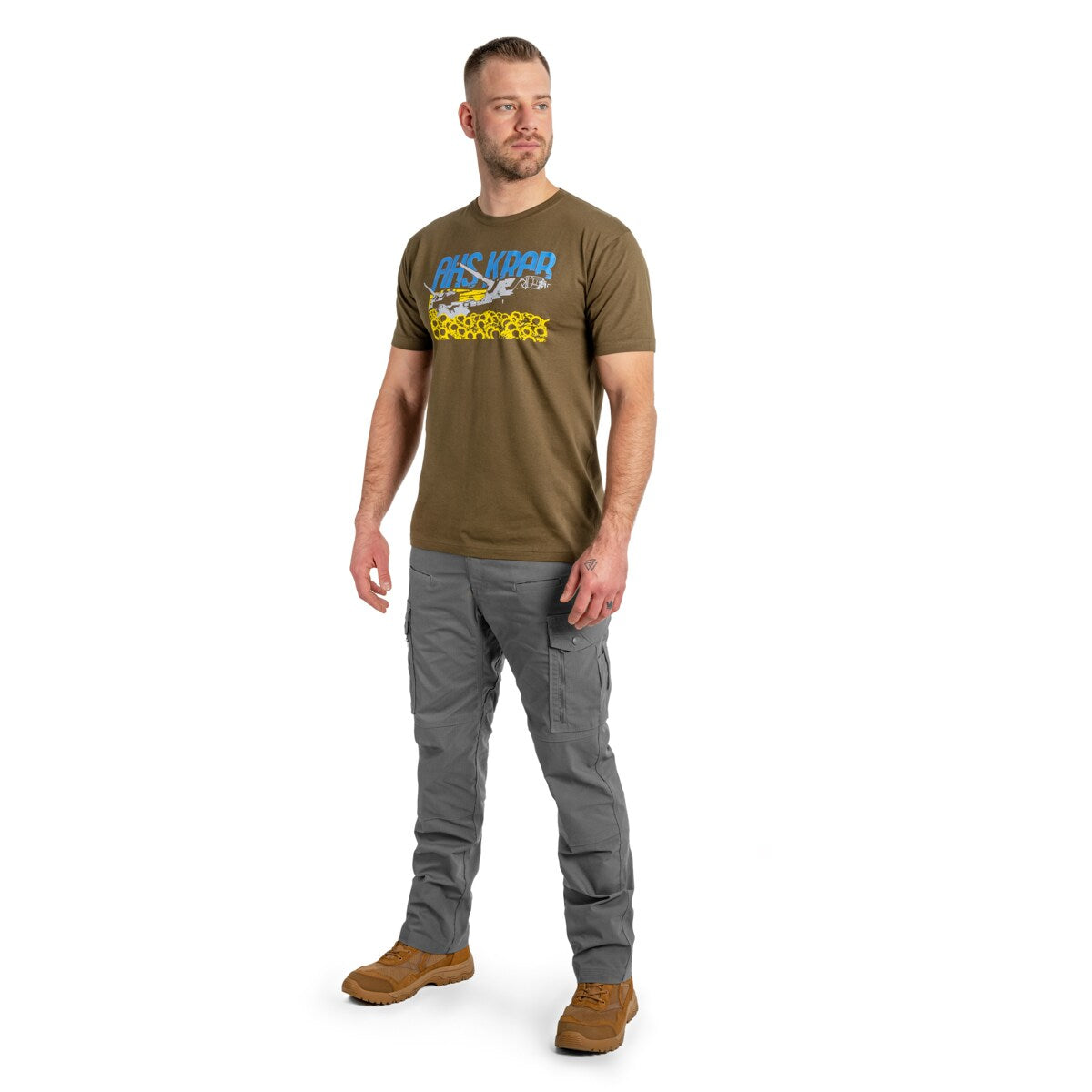 Koszulka T-shirt AHS KRAB - Olive