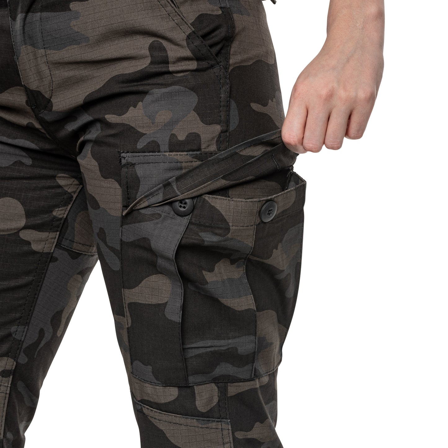 Spodnie damskie Brandit Cargo BDU Rip-Stop - Dark Camo