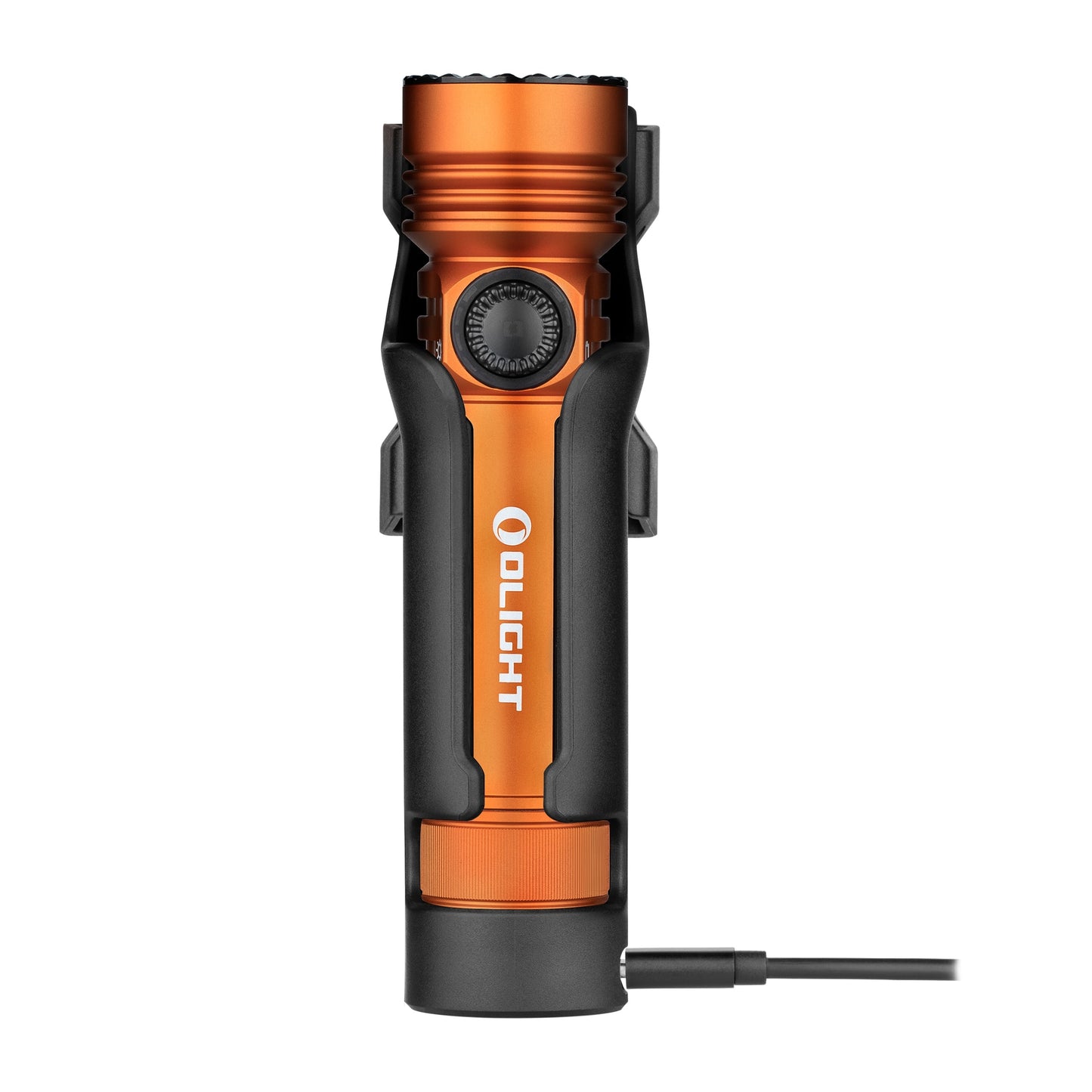 Latarka taktyczno-poszukiwawcza Olight Seeker 4 Pro Cool White Orange - 4600 lumenów