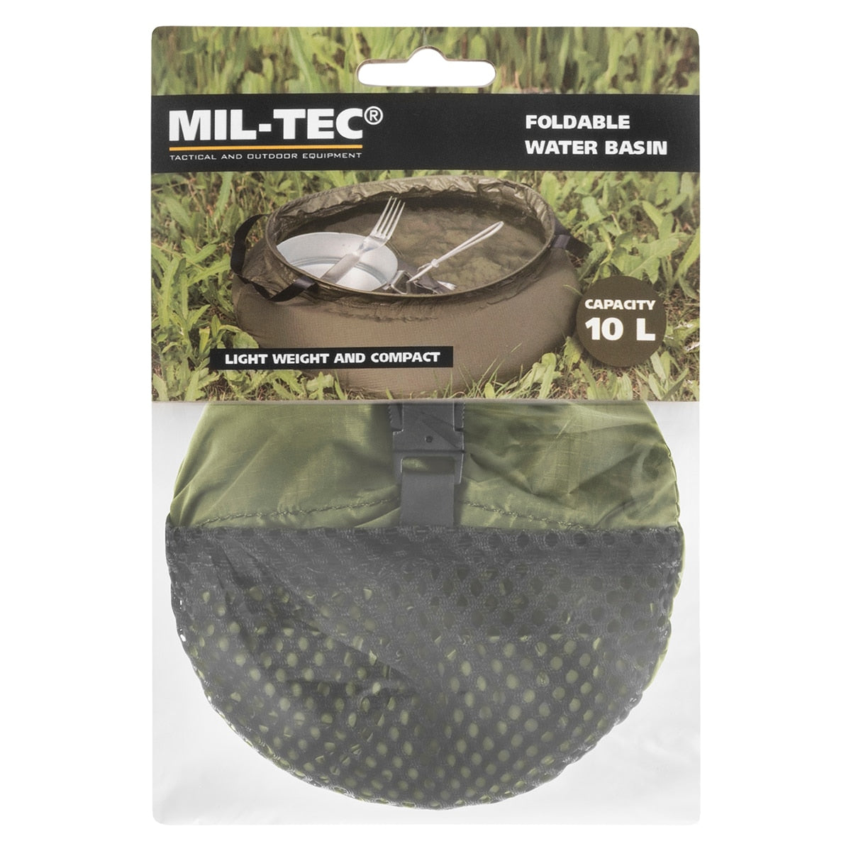 Miska turystyczna Mil-Tec składana 10l - olive