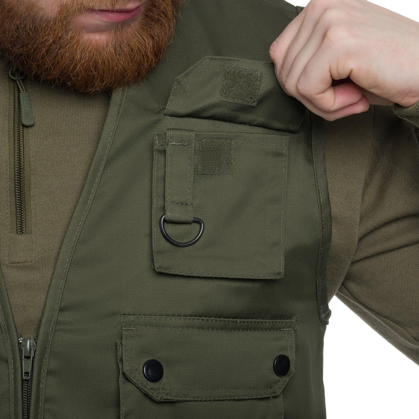 Bezrękawnik Mil-Tec Hunt & Fishing Mesh - Olive