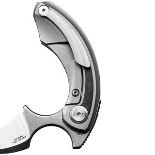 Nóż składany Bestech Knives Strelit - Satin/Grey Titanium Black Marble Carbon Fiber