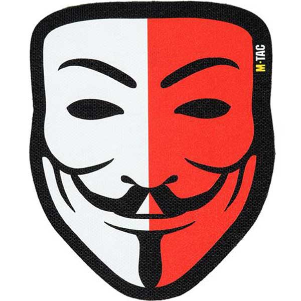 Naszywka M-Tac Anonymous - Black/Poland