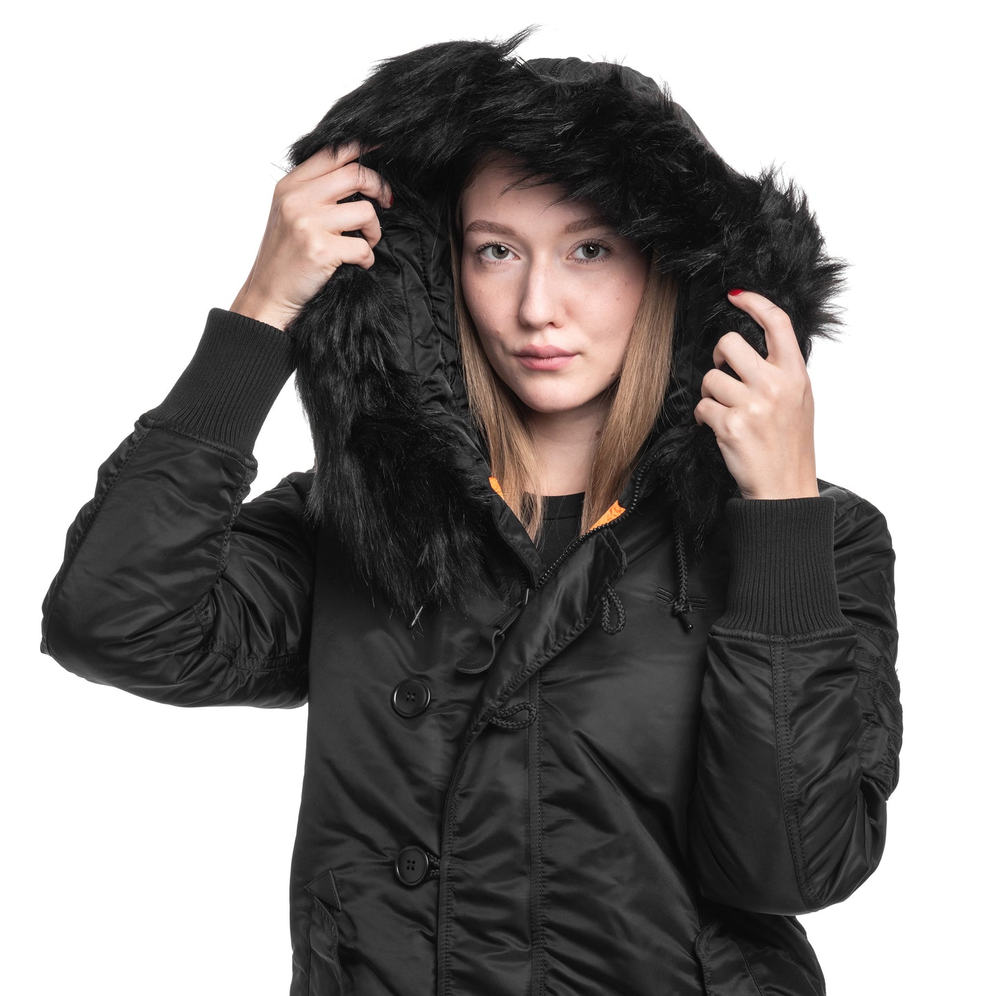 Kurtka damska Alpha Industries Long Fishtail - Black