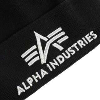 Czapka Alpha Industries 3D Beanie - Black/Silver