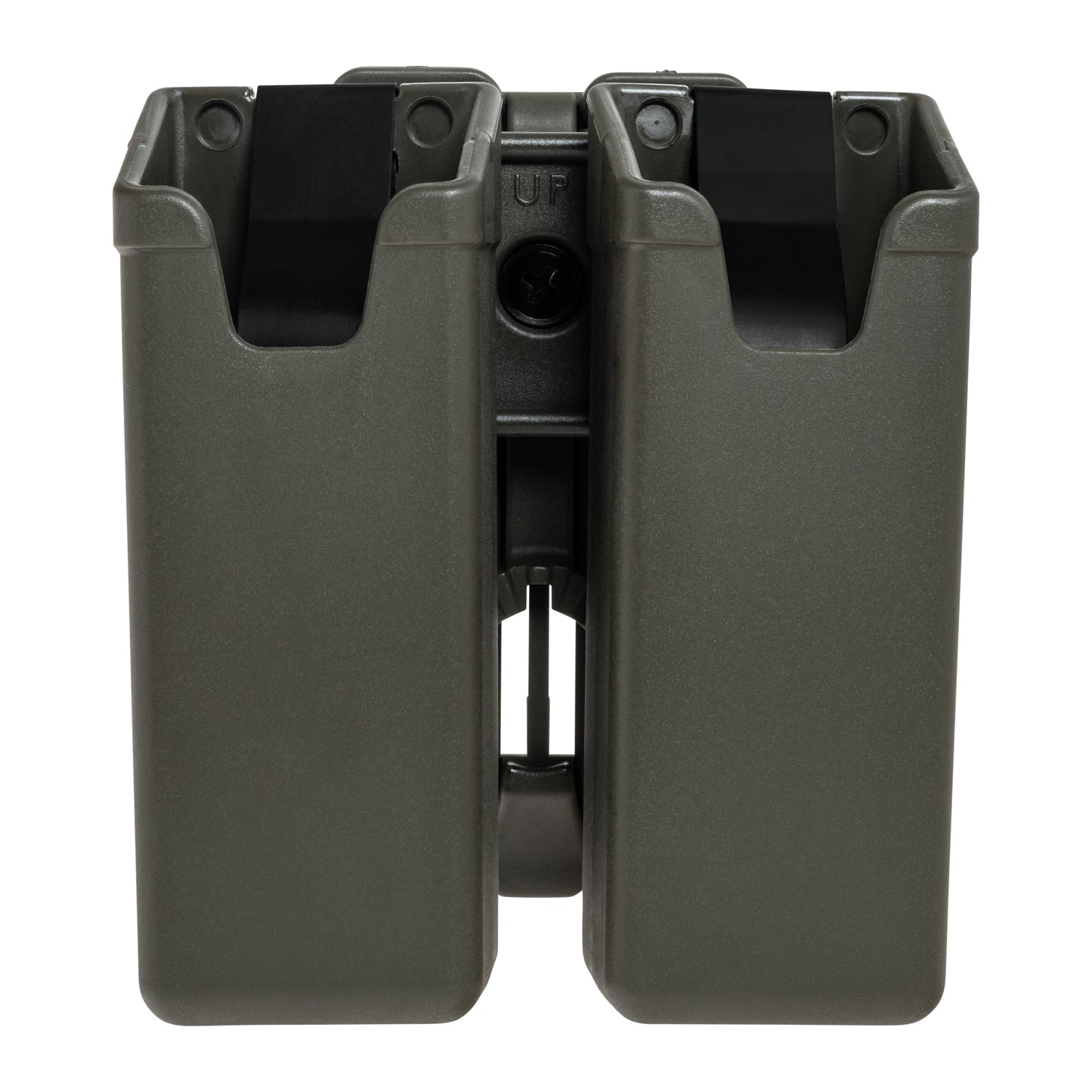 Podwójna ładownica obrotowa ESP z montażem UBC-07 Clip na magazynki MP5/UZI - Olive Drab