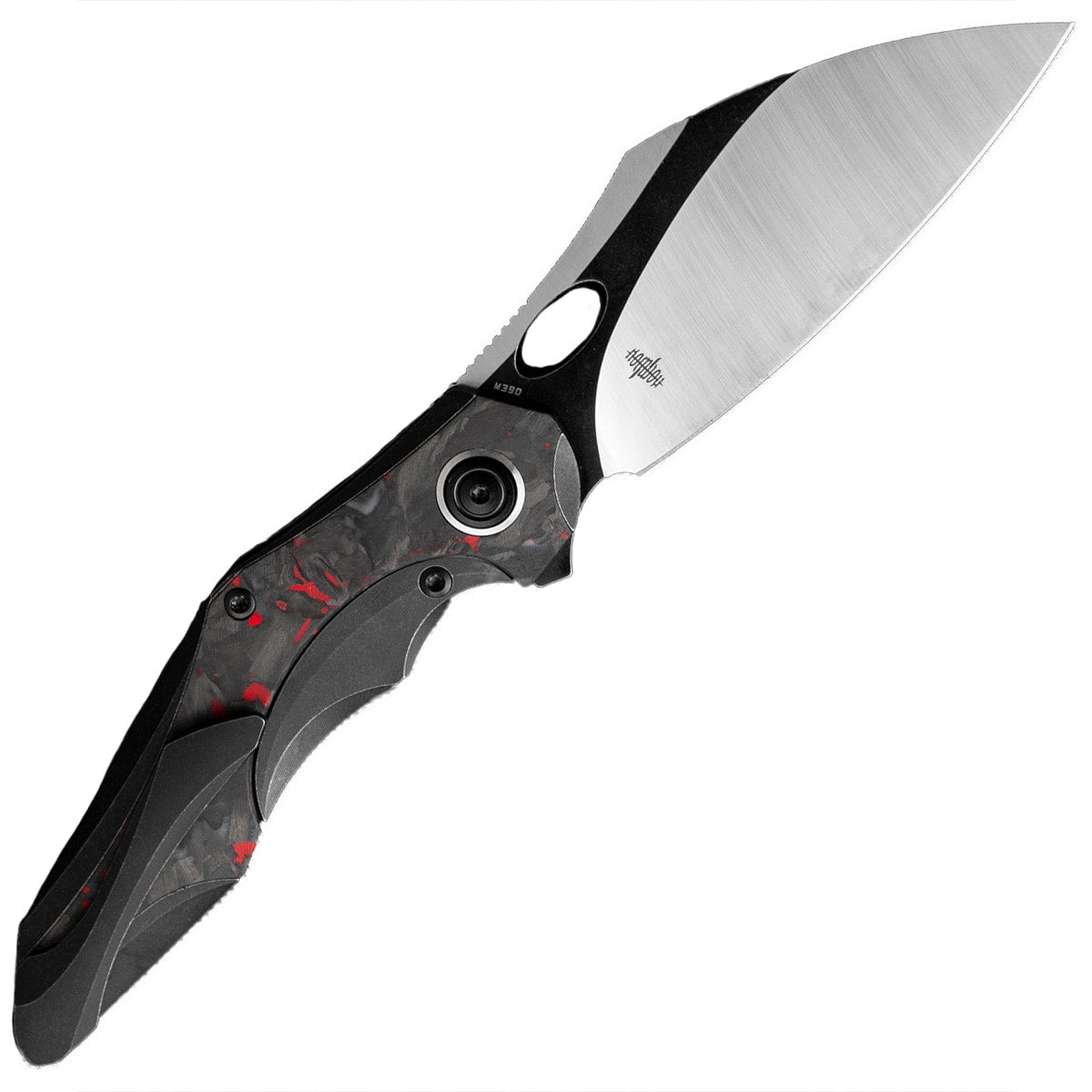 Nóż składany Bestech Knives Nogard - Black/Red Marble