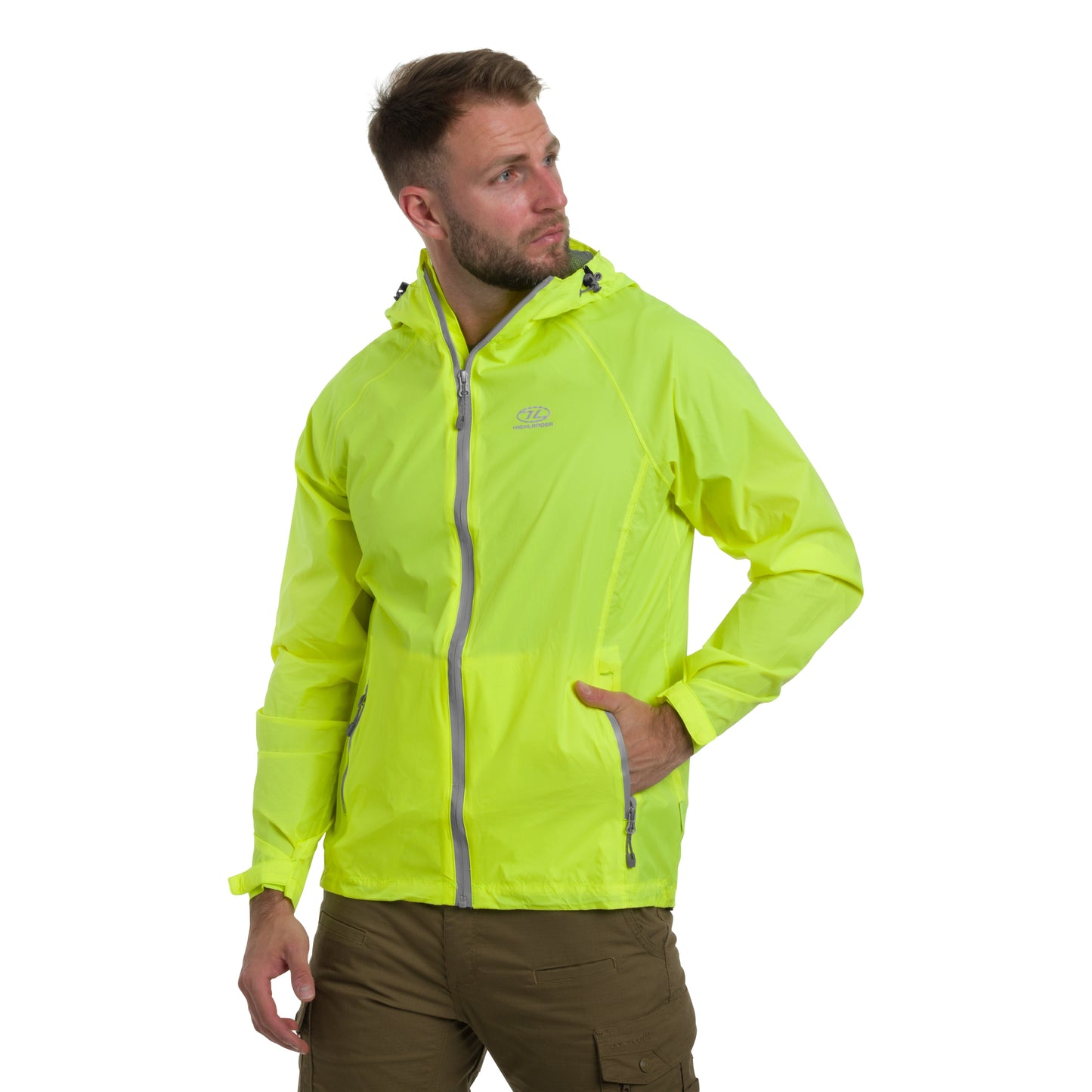 Kurtka Highlander Outdoor Stow & Go Pack Away - Yellow