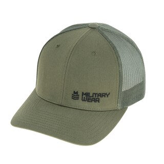 Czapka z daszkiem Military Wear Haft Retro Trucker - Olive