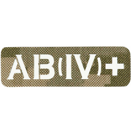 Naszywka M-Tac z grupą krwi AB (IV) Rh+ Laser Cut - MM14