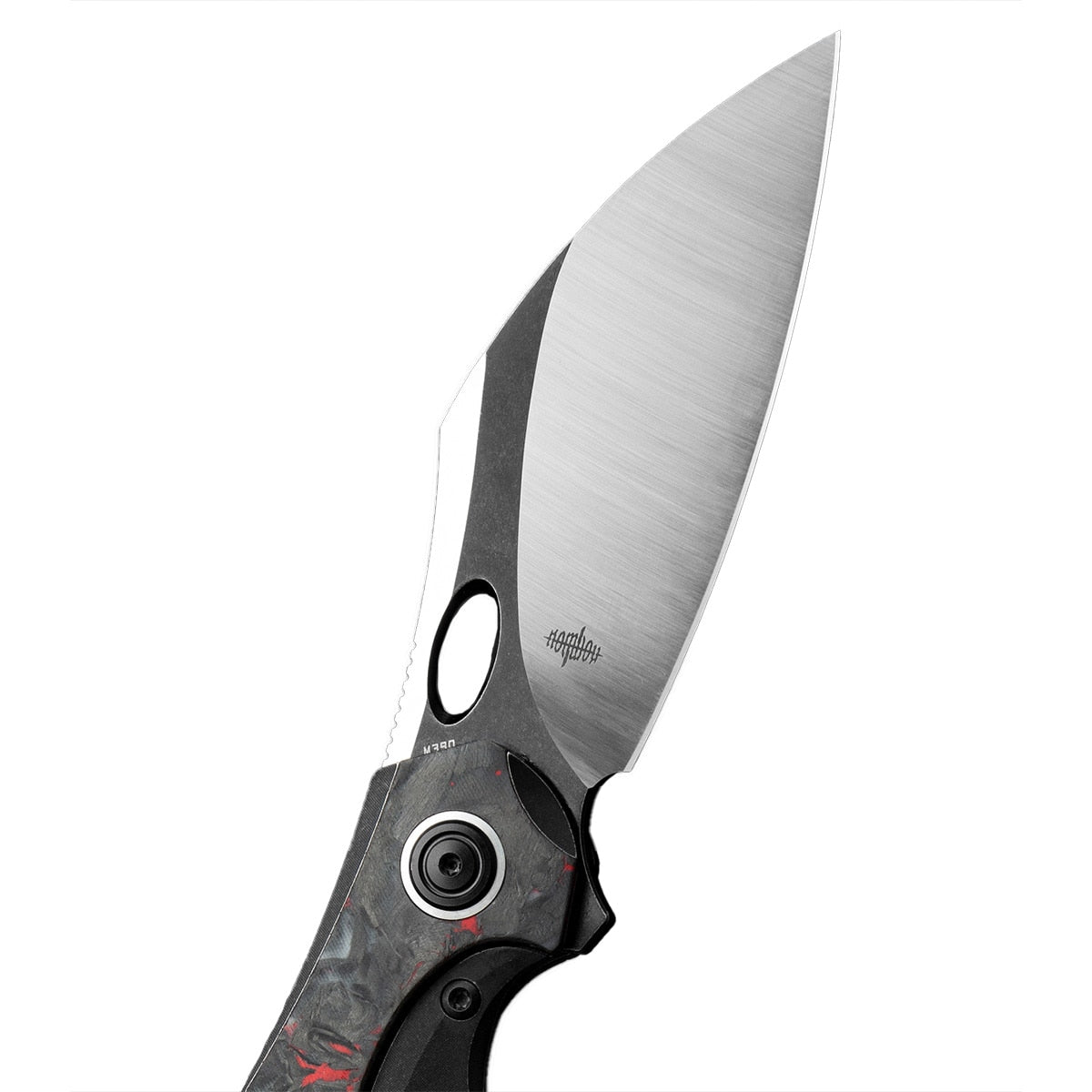 Nóż składany Bestech Knives Nogard - Black/Red Marble