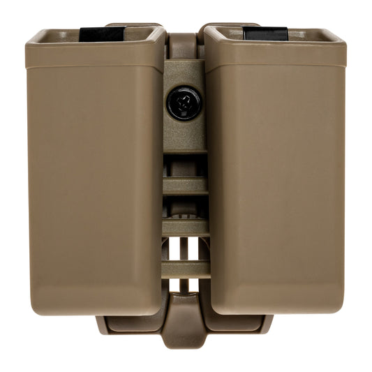 Podwójna ładownica obrotowa ESP z montażem UBC-07 Clip na magazynki MP5/UZI - Khaki