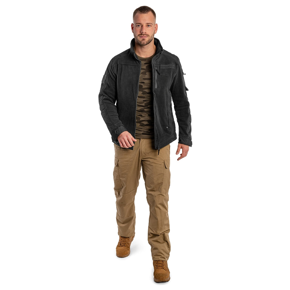 Polar Brandit Fleecejacket Ripstop - Black