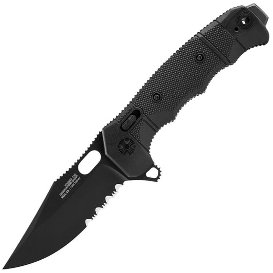 Nóż składany SOG Seal XR Partially Serrated - Black