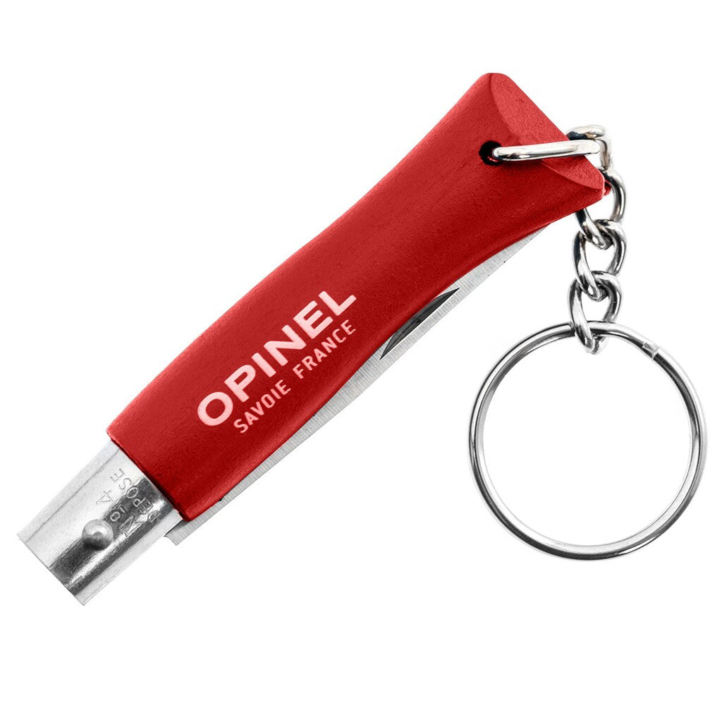 Nóż składany Opinel No.4 Colorama Inox Brelok - Red
