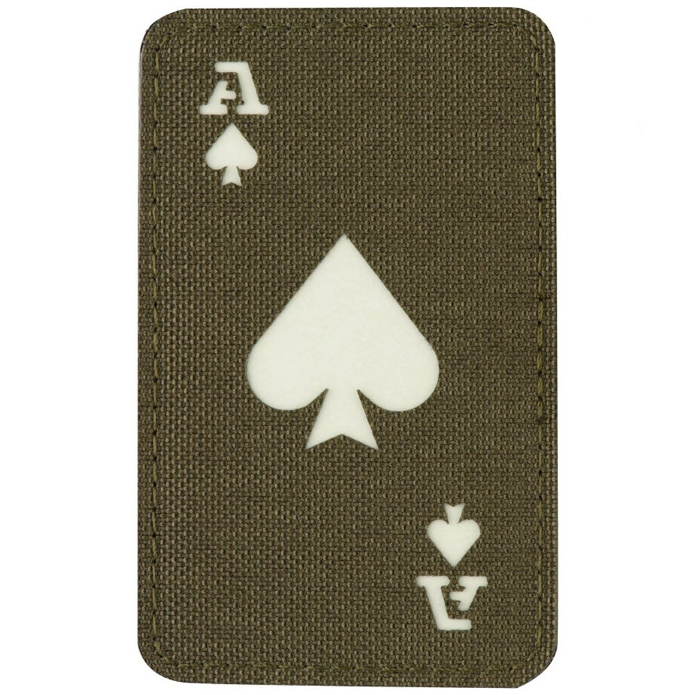 Naszywka fluorescencyjna M-Tac Ace Of Spades Laser Cut - Ranger Green/GID