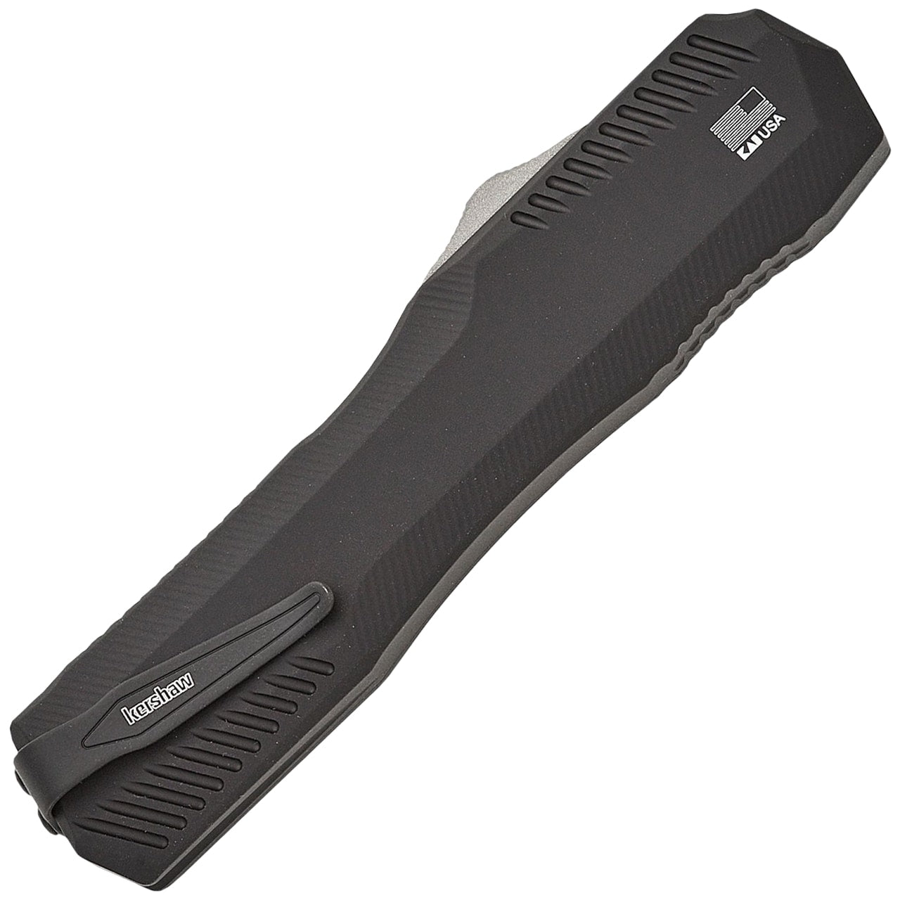 Nóż sprężynowy Kershaw Livewire Damascus - Black