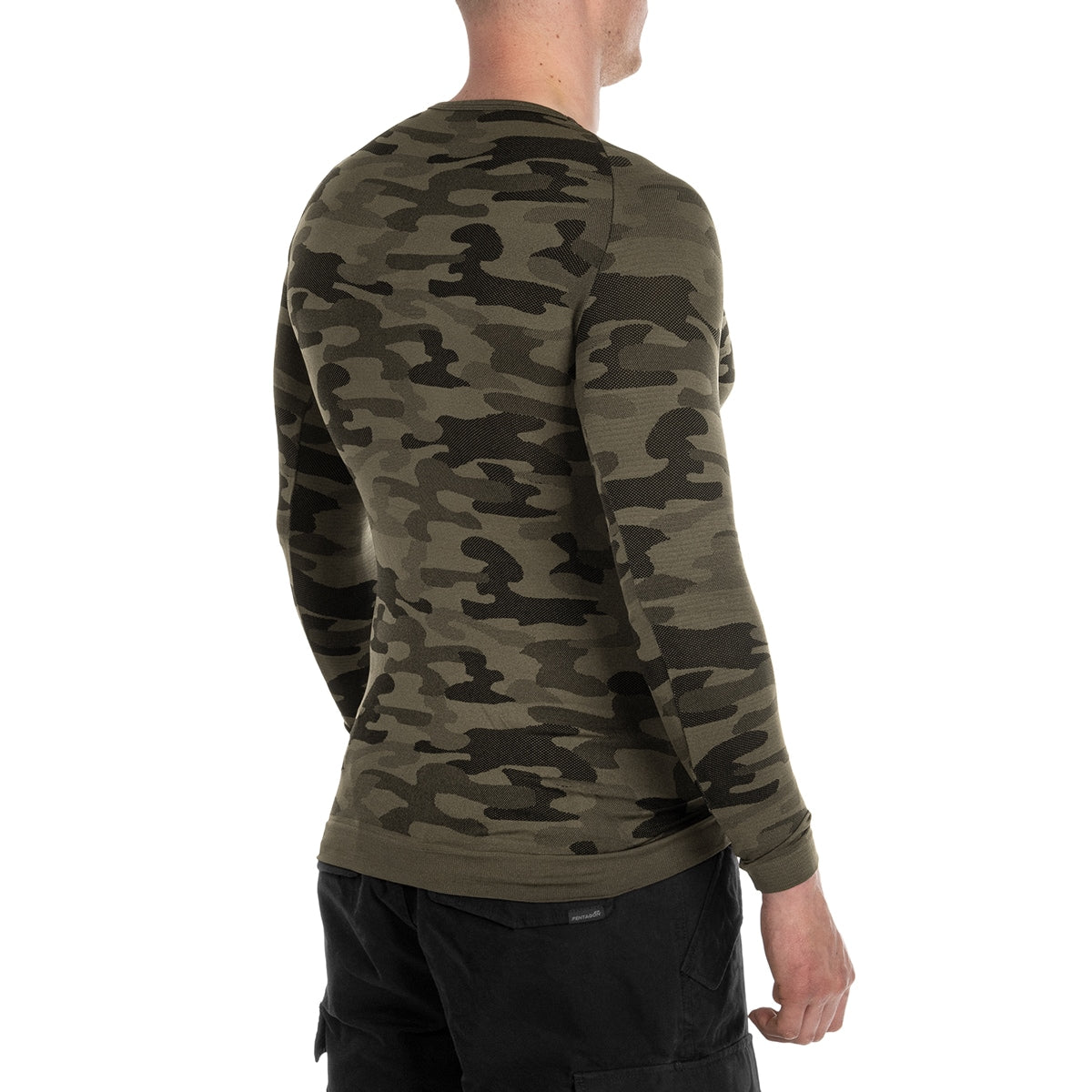 Koszulka termoaktywna z długim rękawem Sesto Senso Thermo Active - Camo Khaki