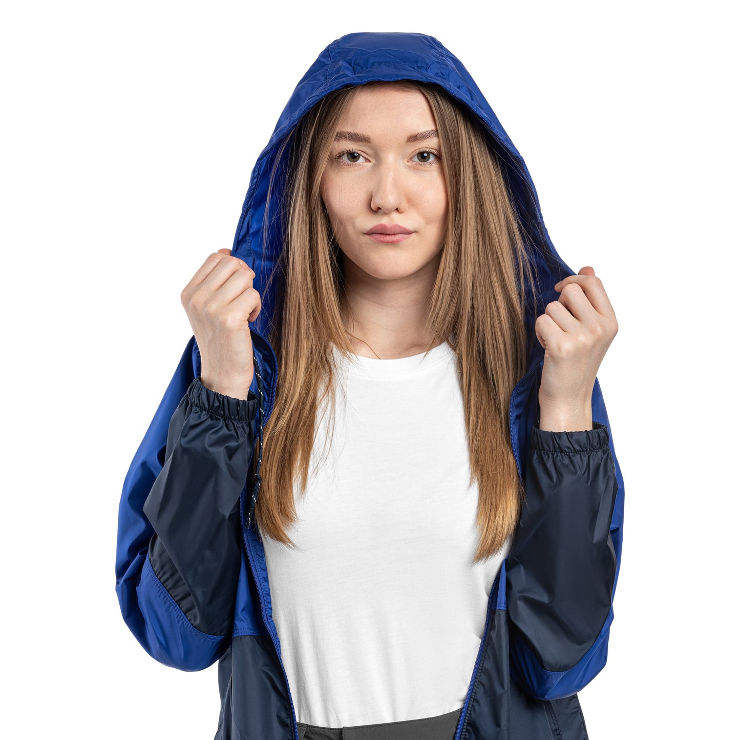 Kurtka damska Columbia Flash Forward II Hooded Windbreaker - Clematis Blue/Collegiate Navy