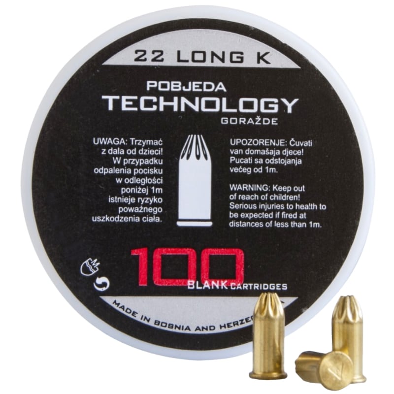 Naboje hukowe PTG 6 mm długie - LONG 100 szt.