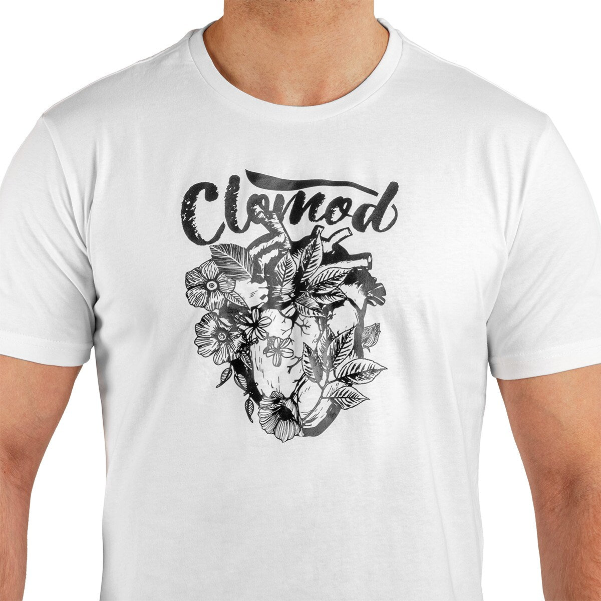 Koszulka T-shirt Pentagon CloMod Flower Heart - White