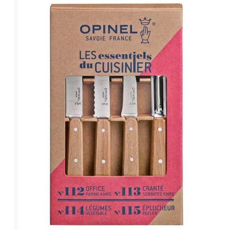 Zestaw noży kuchennych Opinel Essentials Natural Box Set