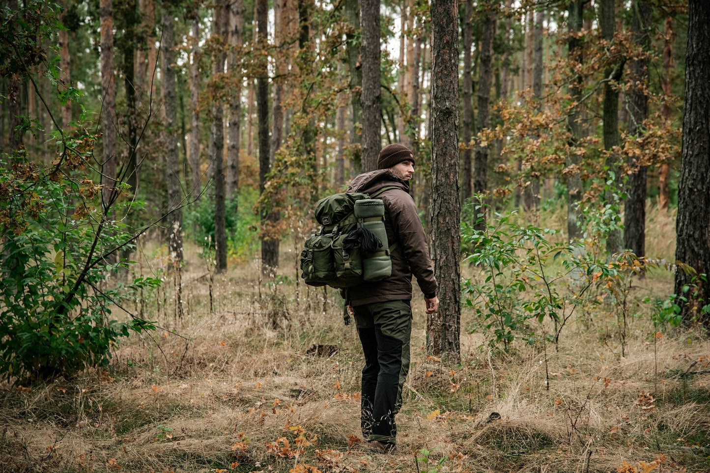 Spodnie Helikon Hybrid Outback DuraCanvas - Taiga Green/Black