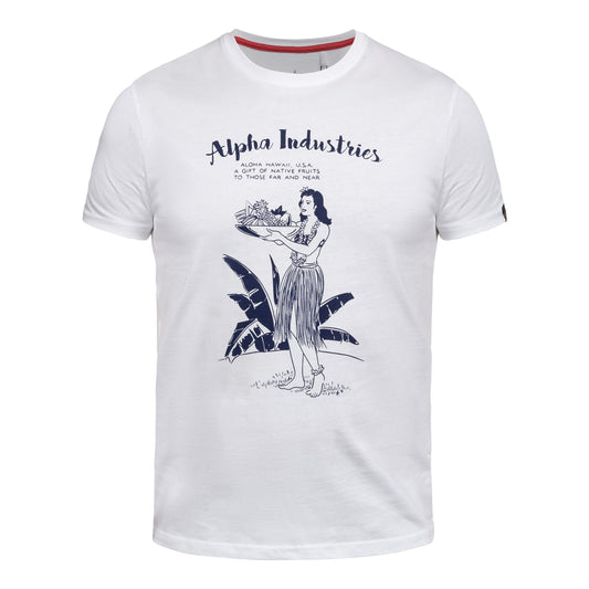 Koszulka T-shirt Alpha Industries Hawaii - White