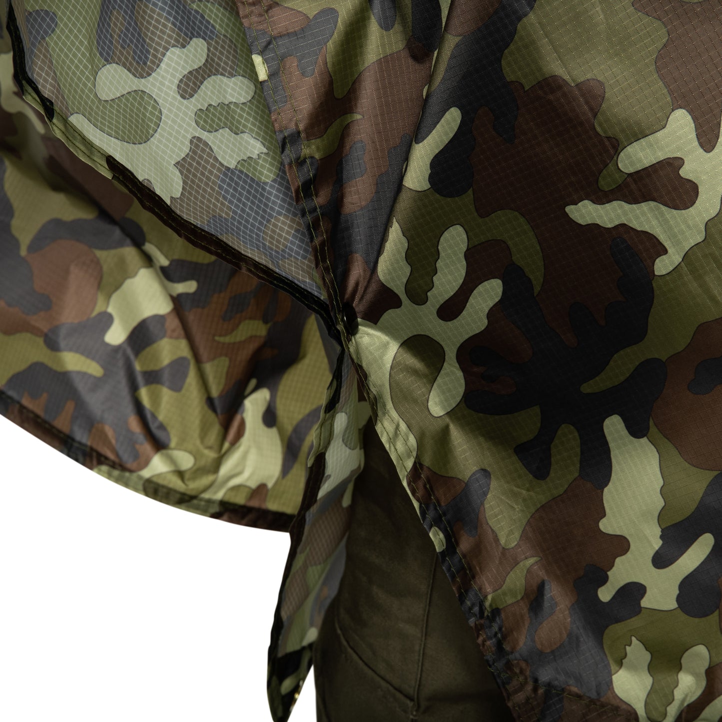 Ponczo Badger Outdoor Rain Poncho Ripstop - Woodland