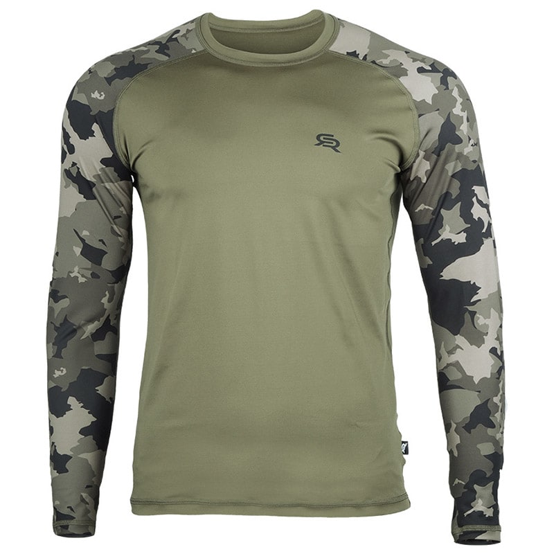 Koszulka termoaktywna Rough Radical Furious Army LS - Khaki/Moro