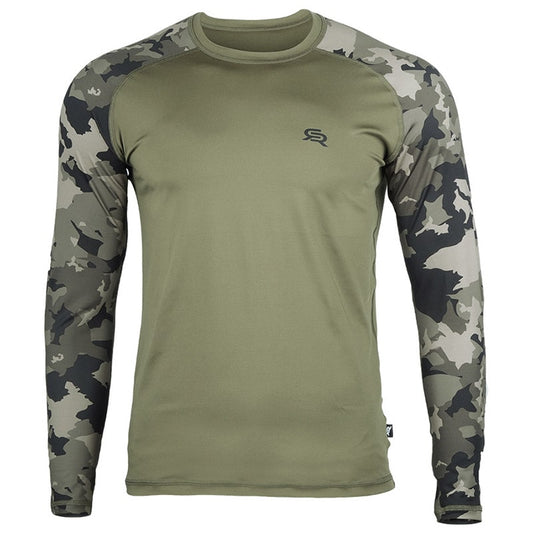 Koszulka termoaktywna Rough Radical Furious Army LS - Khaki/Moro