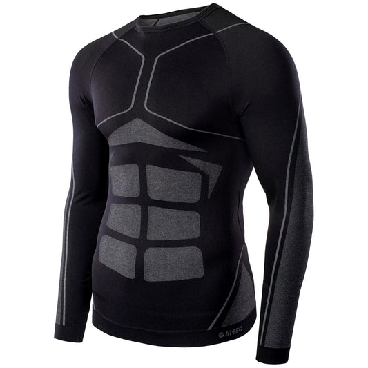 Koszulka termoaktywna Hi-Tec Buraz - Black/Grey