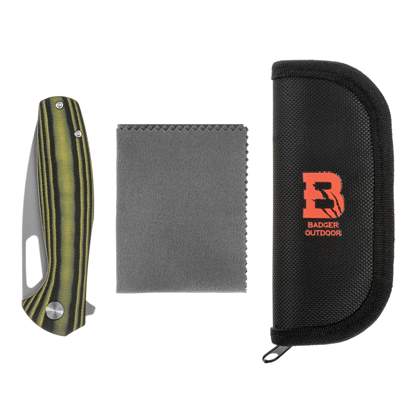 Nóż składany Badger Outdoor D2 Gecko
