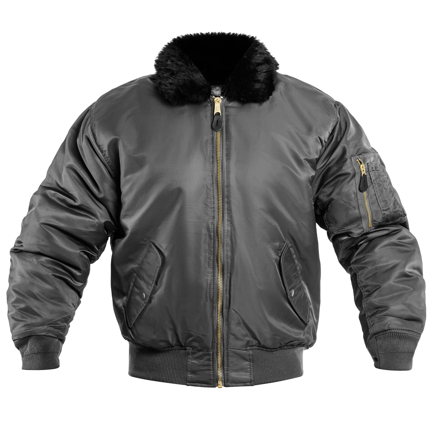 Kurtka Brandit MA2 Fur Collar - Black