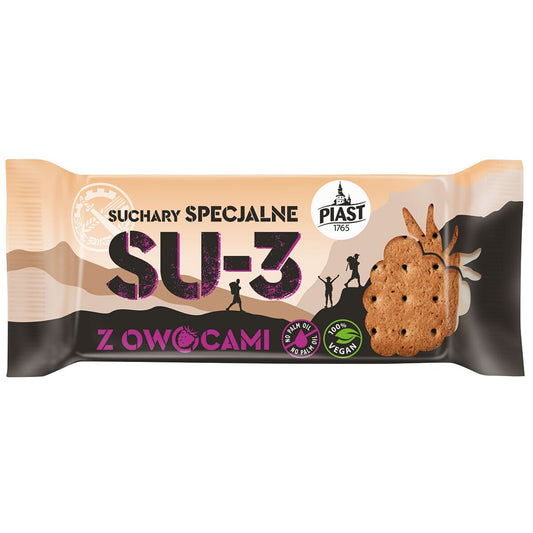 Suchary specjalne Piast SU-3 owoce liofilizowane 70 g - 10 szt.