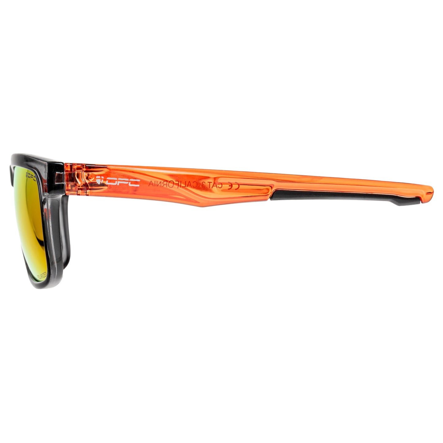 Okulary przeciwsłoneczne OPC Lifestyle California Black/Red Revo z polaryzacją